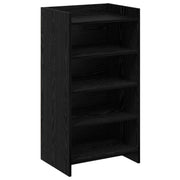 Sko skab med opbevaring Sort eg 48 x 36 x 92 cm Konstrueret træ