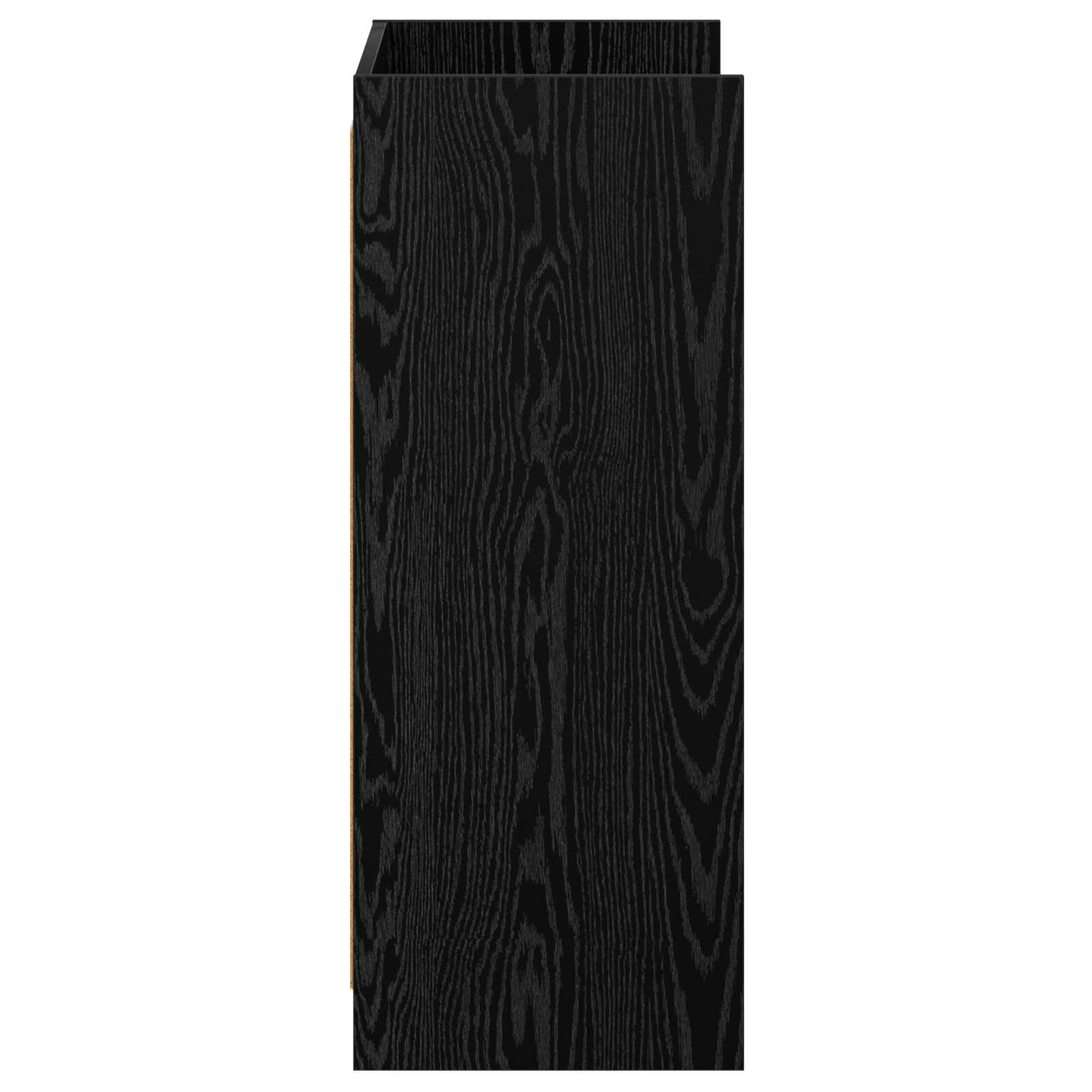 Sko skab med opbevaring Sort eg 48 x 36 x 92 cm Konstrueret træ