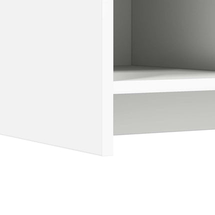 Sko skab med opbevaring Hvid 85 x 39,5 x 70 cm Konstrueret træ