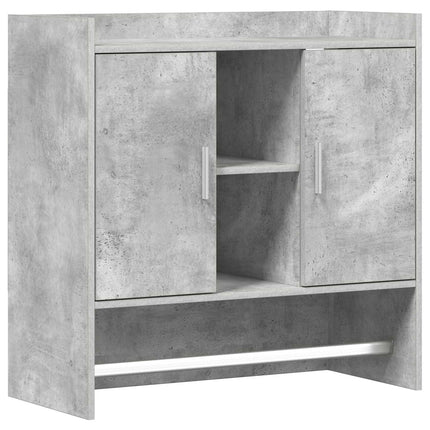 Væghylde Vægmonteret Betongrå 80 x 36 x 80 cm Konstrueret træ