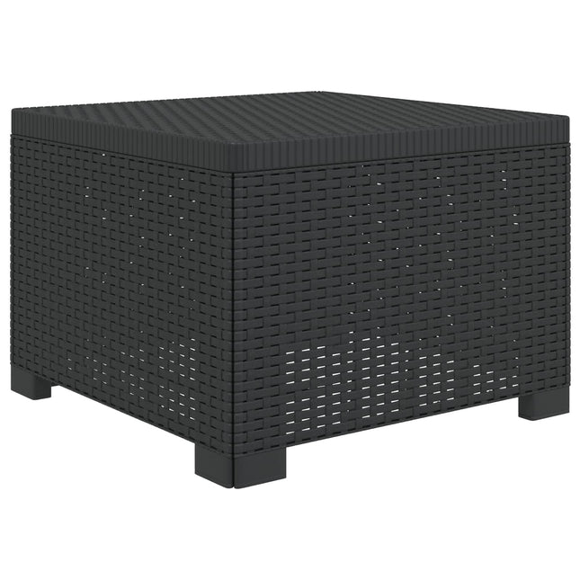 1-personers Havemøbelsofa Rattan Look PP Antracit