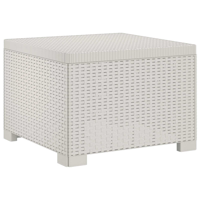 1-personers Havemøbelsofa Rattan Look PP Hvid
