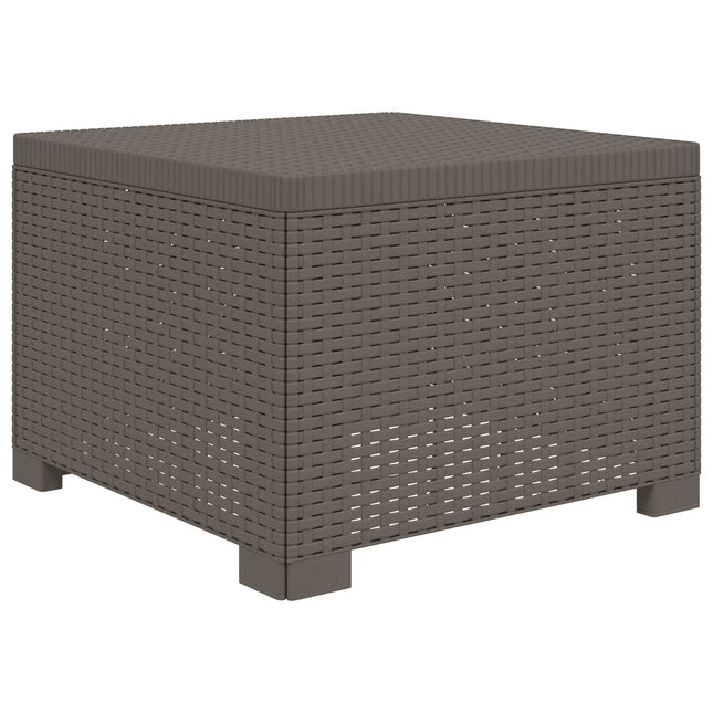 1-personers Havemøbelsofa Rattan Look PP Lysegrå