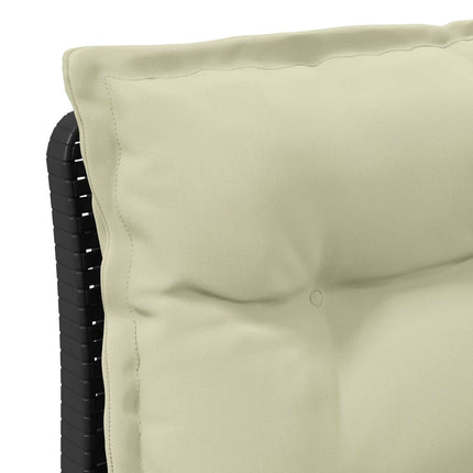 1-personers Havemøbelsofa med Pudefyld Rattan Look PP Antracit