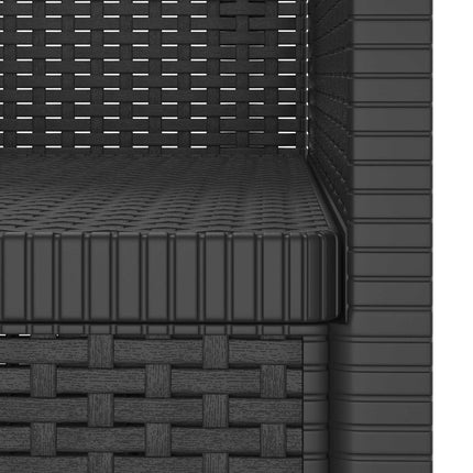 1-personers Lænestol Rattan Look PP Antracit