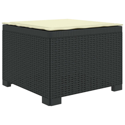 3-personers havensofa med puder i rattanlook PP Antracit