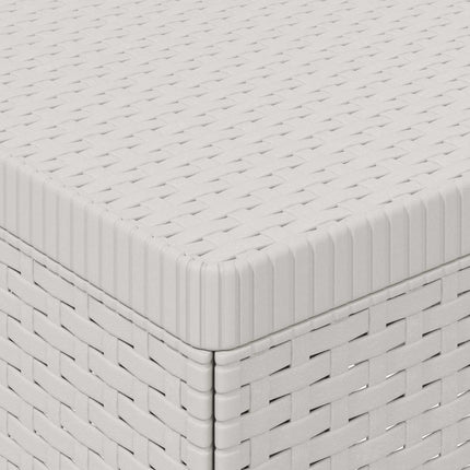 2-personers Havemøbelsofa Rattan Look PP Hvid