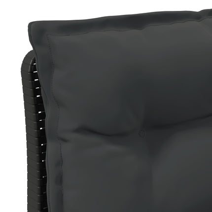 2-personers Havemøbelsofa med Pudefyld Rattan Look PP Antracit