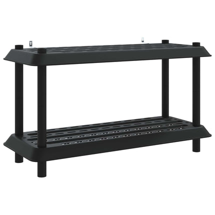 Reol 2 niveauer 100 x 40 x 55,5 cm PP Antracit