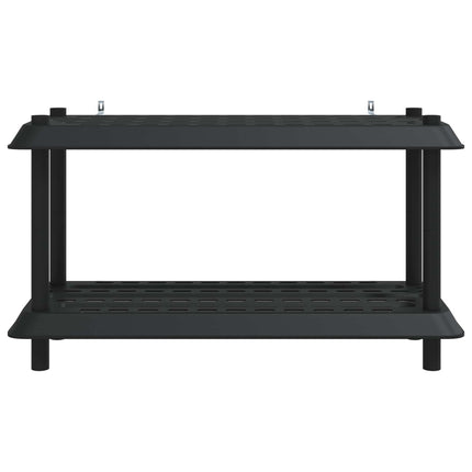 Reol 2 niveauer 100 x 40 x 55,5 cm PP Antracit
