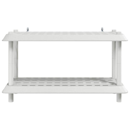 Reol 2 niveauer 100 x 40 x 55,5 cm PP Hvid