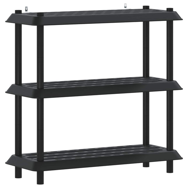 Reol 3 niveauer 100 x 40 x 96 cm PP Antracit