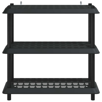 Reol 3 niveauer 100 x 40 x 96 cm PP Antracit