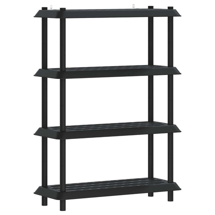 Reol 4 niveauer 100 x 40 x 136,5 cm PP Antracit