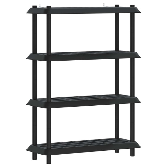 Reol 4 niveauer 100 x 40 x 136,5 cm PP Antracit