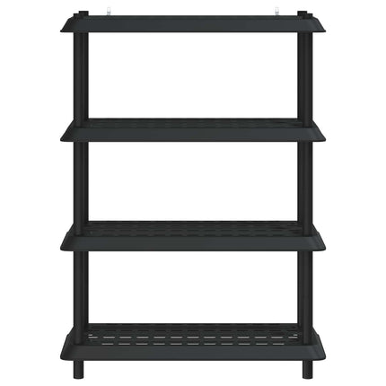 Reol 4 niveauer 100 x 40 x 136,5 cm PP Antracit