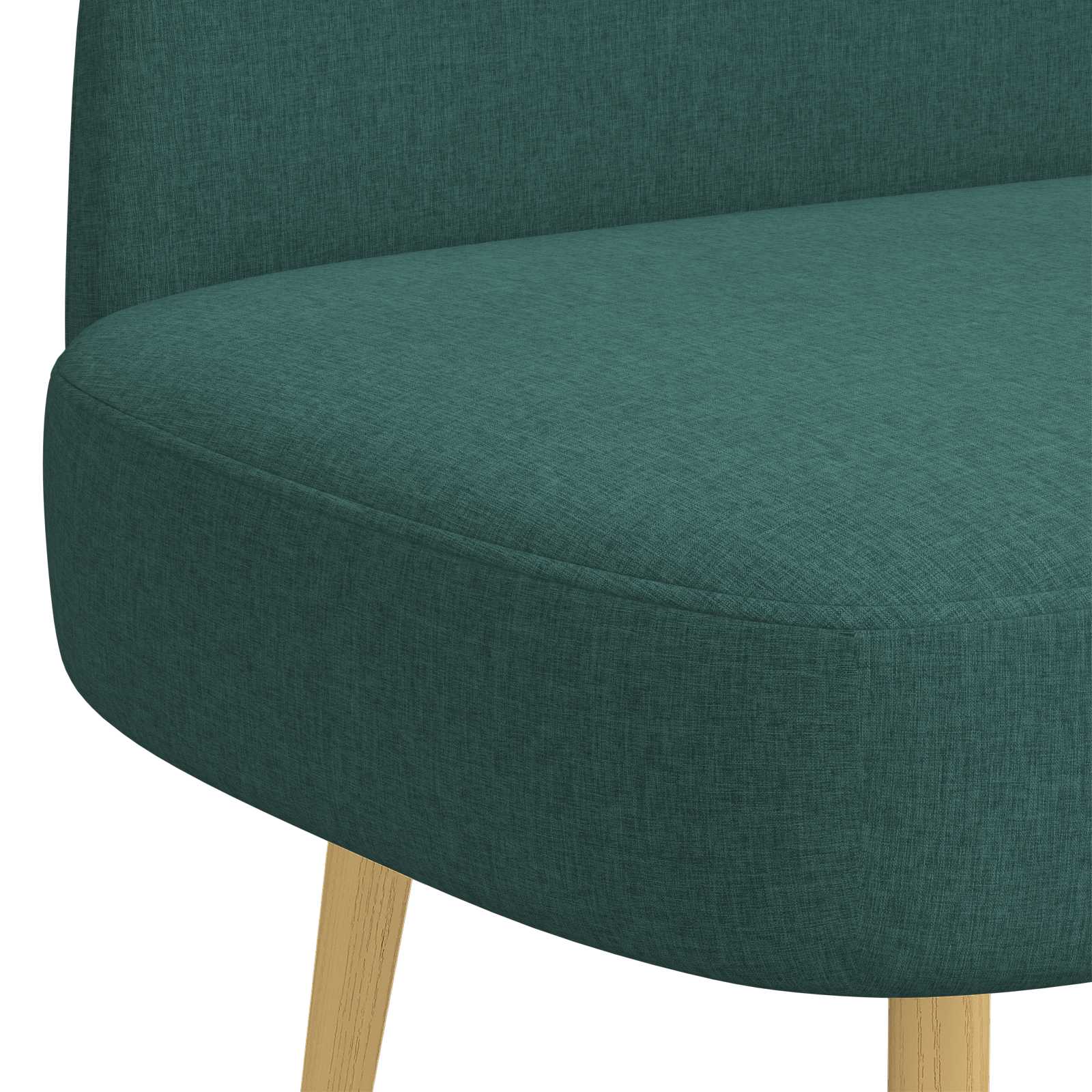 Polstret bænk med ryg Mørkegrøn 110 x 60 x 76 cm Polyester