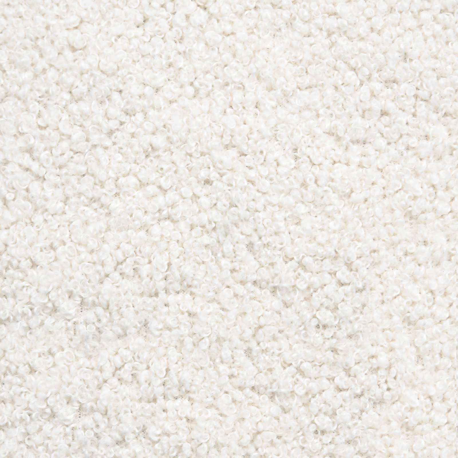 Polstret bænk med ryg Cremefarvet 110 x 60 x 76 cm Bouclé