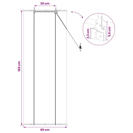 Rullegardin Naturfarvet 60 x 160 cm Bambus