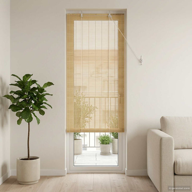 Rullegardin Naturfarvet 60 x 220 cm Bambus