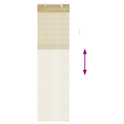 Rullegardin Naturfarvet 60 x 220 cm Bambus