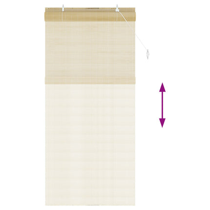 Rullegardin Naturfarvet 90 x 220 cm Bambus