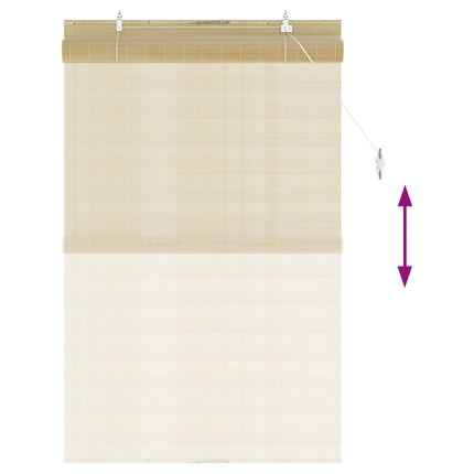 Rullegardin Naturfarvet 110 x 160 cm Bambus