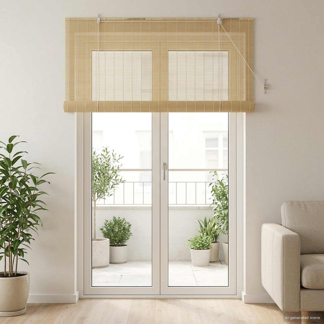 Rullegardin Naturfarvet 130 x 220 cm Bambus