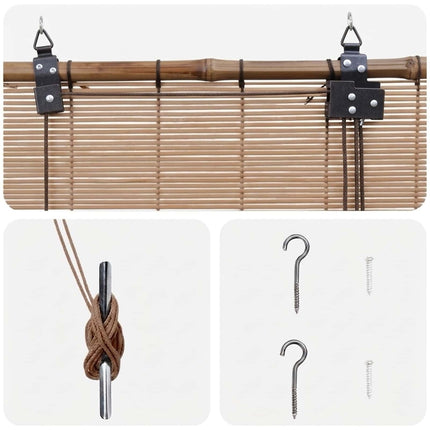 Rullegardin Brun 40 x 160 cm Bambus