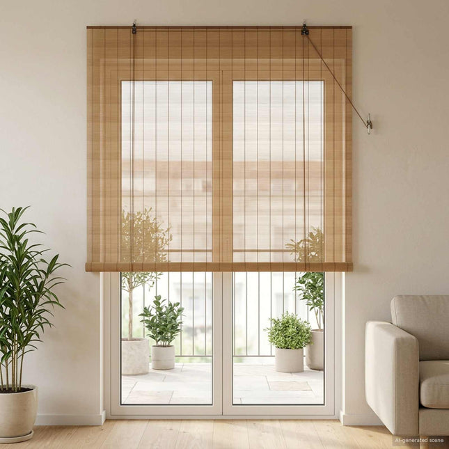Rullegardin Brun 130 x 220 cm Bambus