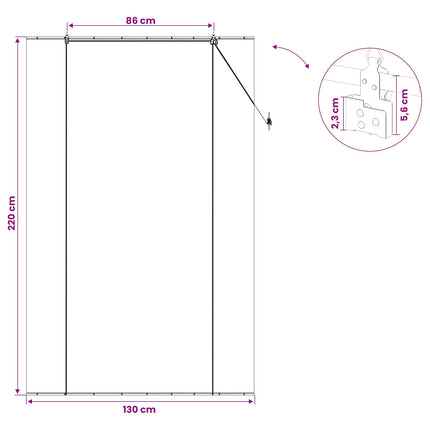 Rullegardin Brun 130 x 220 cm Bambus