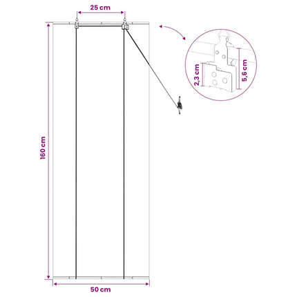 Rullegardin Grå 50 x 160 cm Bambus