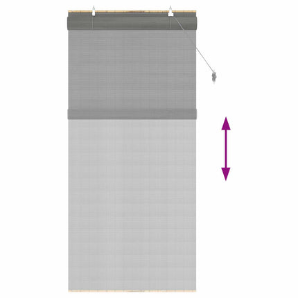 Rullegardin Grå 80 x 220 cm Bambus