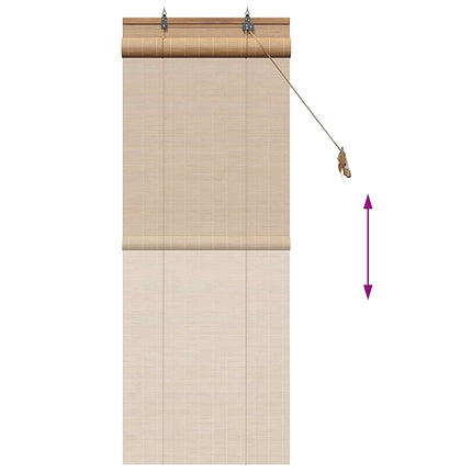 Rullegardin Brun 50 x 160 cm Bambus