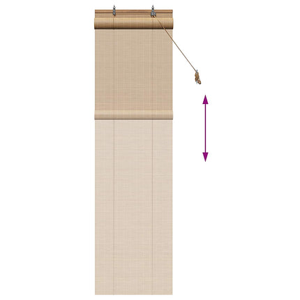 Rullegardin Brun 50 x 220 cm Bambus
