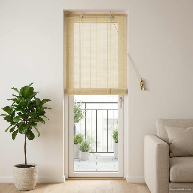 Rullegardin Naturfarvet 40 x 220 cm Bambus