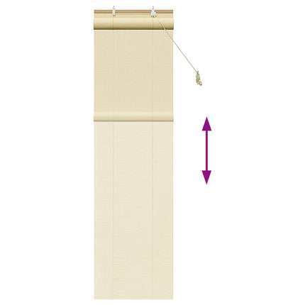 Rullegardin Naturfarvet 40 x 220 cm Bambus