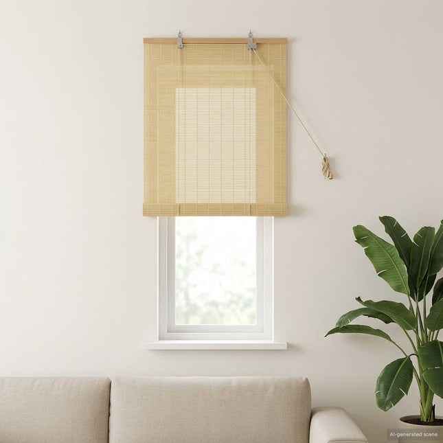 Rullegardin Naturfarvet 50 x 160 cm Bambus
