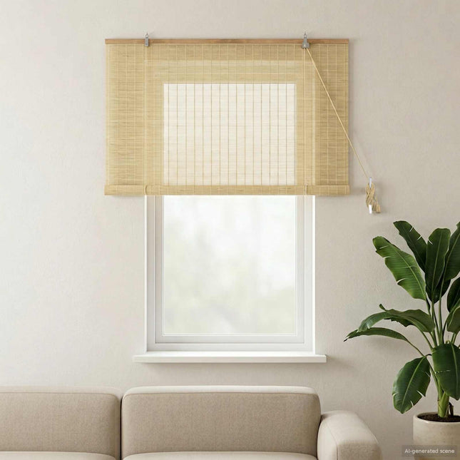 Rullegardin Naturfarvet 160 x 160 cm Bambus