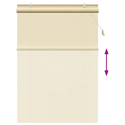 Rullegardin Naturfarvet 160 x 220 cm Bambus
