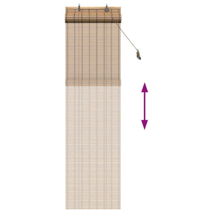 Rullegardin Naturlig og Brun 40 x 220 cm Bambus