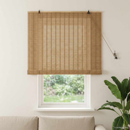 Rullegardin Naturlig og Brun 130 x 160 cm Bambus