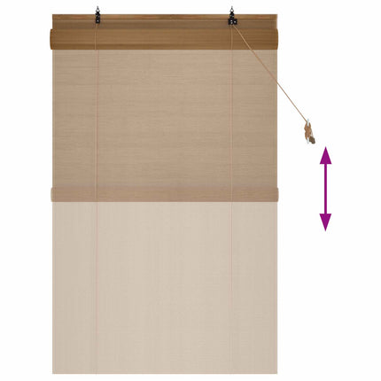 Rullegardin Brun 80 x 160 cm Bambus