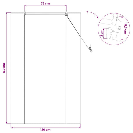 Rullegardin Brun 120 x 160 cm Bambus