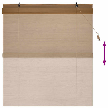 Rullegardin Brun 150 x 160 cm Bambus
