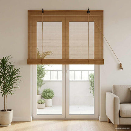Rullegardin Brun 90 x 220 cm Bambus