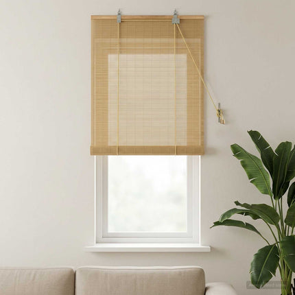Rullegardin Naturfarvet 40 x 160 cm Bambus