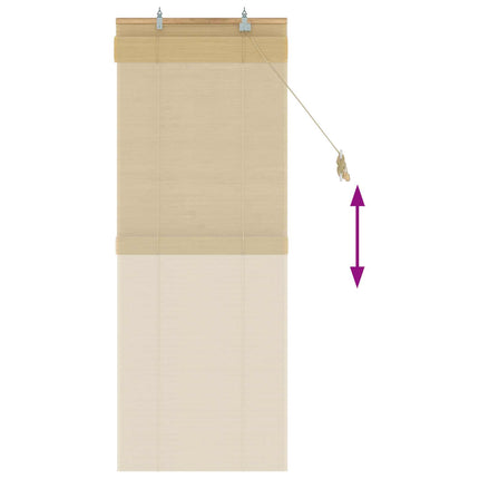 Rullegardin Naturfarvet 70 x 160 cm Bambus