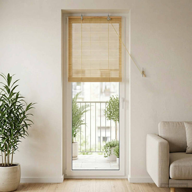 Rullegardin Naturfarvet 40 x 220 cm Bambus