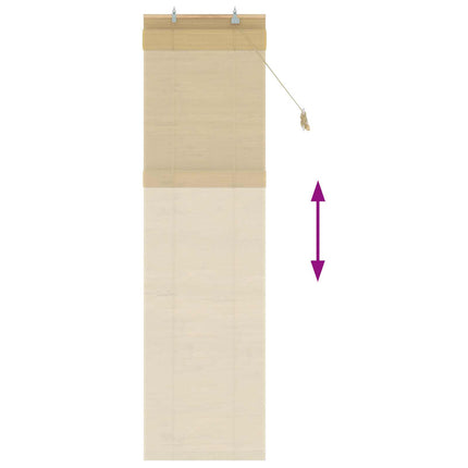 Rullegardin Naturfarvet 60 x 220 cm Bambus